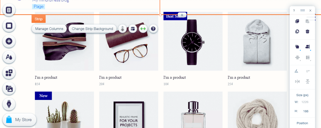WIX ONLINE STORE