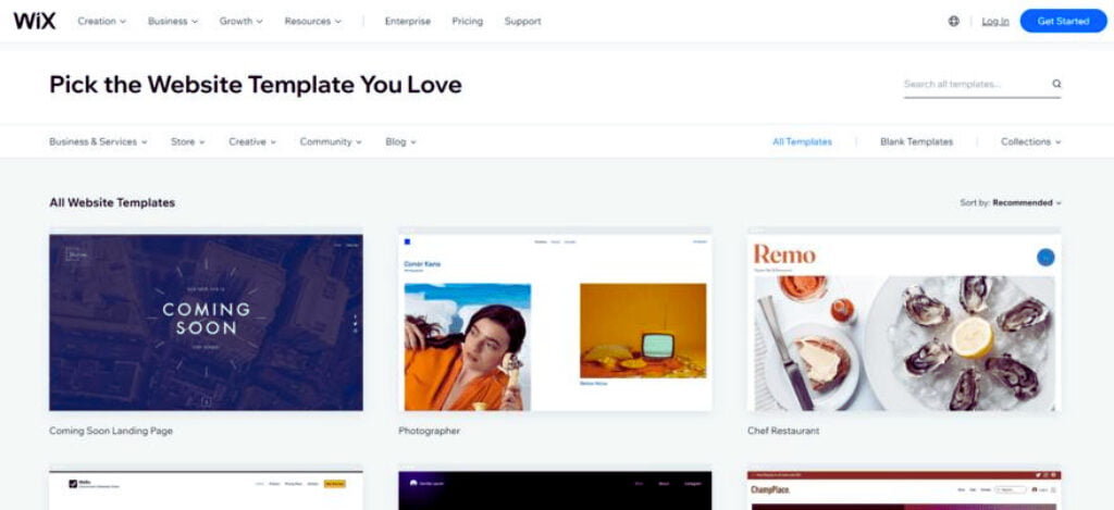 WIX TEMPLATES